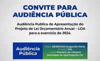 Audiência Pública do projeto de Lei Orçamentário Anual (LOA) para o exercício de 2024