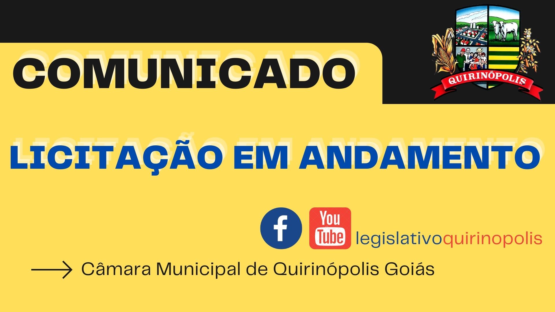 AVISO DE CHAMAMENTO 01/2023 EM ANDAMENTO.